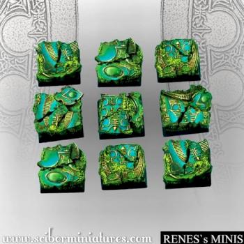 Elven Skylight Mirror 20mm Square Bases by rene
