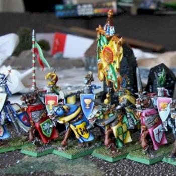 Bretonnian Grail Knights by mrsw0nka