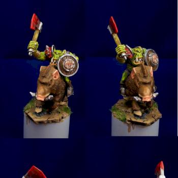 Orc boar rider by Pahaere