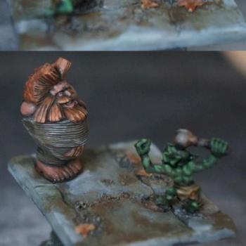 Slayer vs Snotling by Basselope