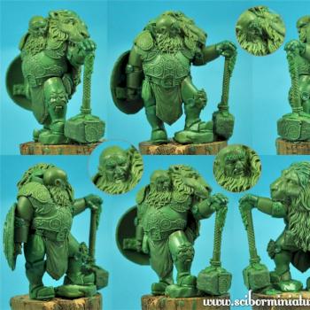 Dwarf 54mm work in progress by Scibor