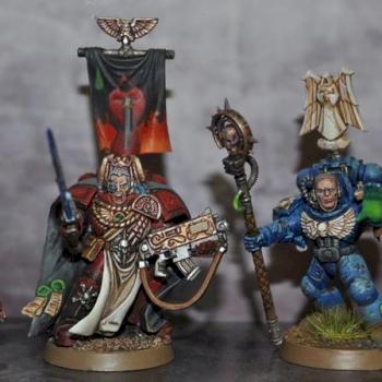 Blood Angels Librarian Captan Chaplain by foxtrot8321