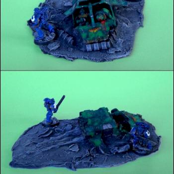 Crashed Space Marine Land Speeder by il_mix