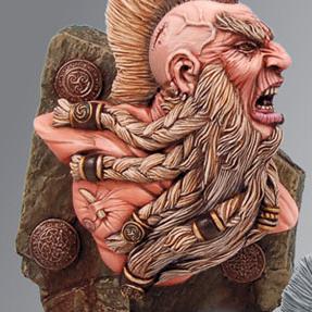 Scibor Monstrous Miniatures - Sigurt the Slash Bust - total height 120mm by Scibor