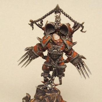 Chaos space marine lord with jump pack. by duck21