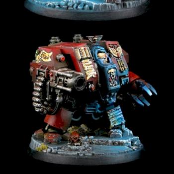 Blood Angels Librarian Dreadnought 2 by moojo