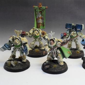 40K Dark Angels Deathwing Command Squad / Escuadron Ala de Muerte Angeles Oscuros by javigi88