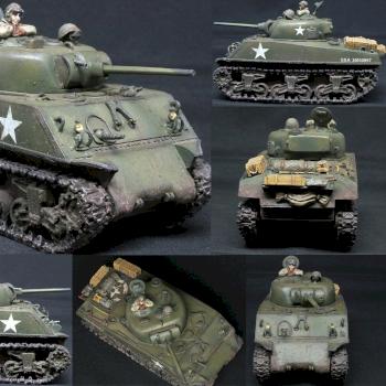 28mm Bolt Action US M4A3 75mm Sherman by mminghella71