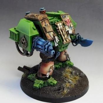 Dark Angels Venerable Dreadnought Warhammer 40K / Dreadnought Venerable de los Angeles Oscuros by javigi88