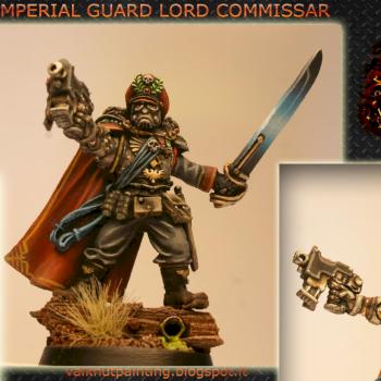 Imperial Guard Lord Commissar by Valknut Painting