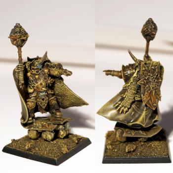 Warriors of Chaos, Chaos Lord of Nurgle on Palanquin by clive_is_great