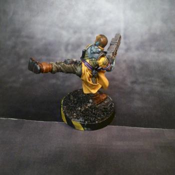 Shaolin warrior monk (back) by Lokeus