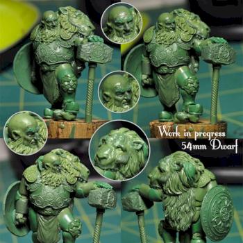 work in progress 54mm Dwarf by Scibor
