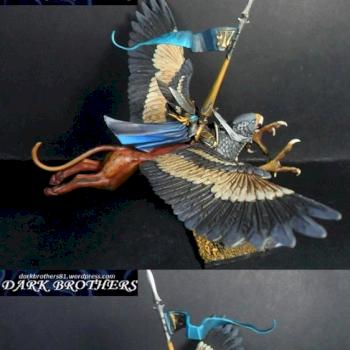 High Elf Prince on Griffon by brl81