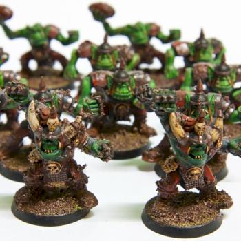 Blood Bowl Orc Team by fer_shi