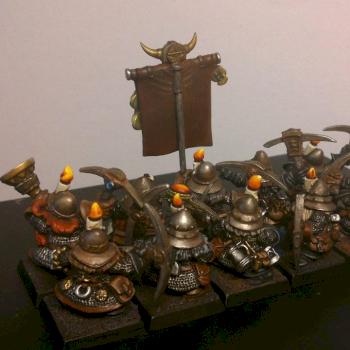 Dwarf Miners by fenrirfrozen