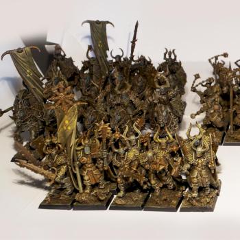 Warriors of Chaos Nurgle Devoted Army by clive_is_great
