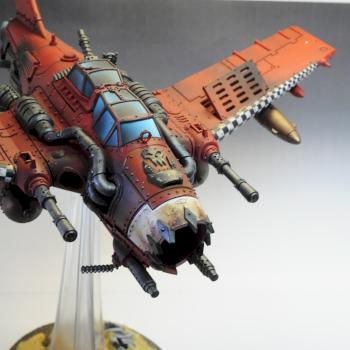 WARHAMMER 40K Ork Bommer / Dakkajet / Blitza-boomer PRO-PAINTED/ Bombardero Orko by javigi88