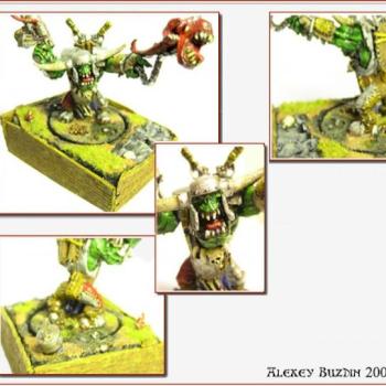 Orc Warboss on the scenic base by Lord Archaon