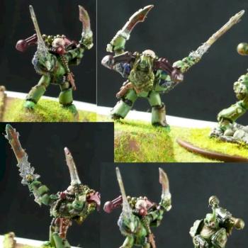Twin blade Nurgle commander by Murakumo