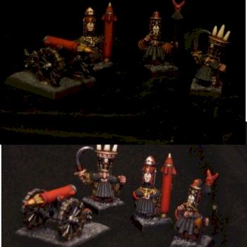 Chaos Dwarves and Rocket Launcher by heleanor