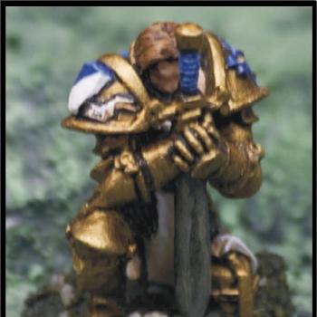 Knight in prayer by boffothesane