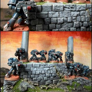 Crimson fist space marine tactical squad by Warmonger Creation