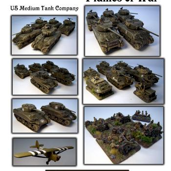 FLAMES OF WAR :: US MEDIUM TANK COMPANY by Burns