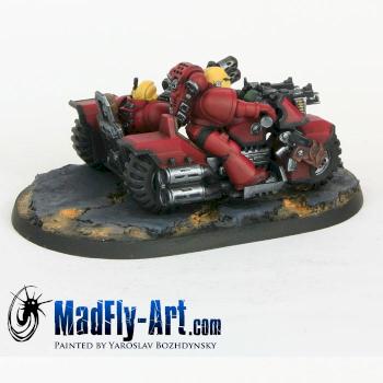Blood Angels Attack Bike Squadron 1 by MadFlyArtStudio