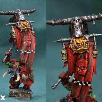Black Orc Battle Standart Bearer by xHaramx