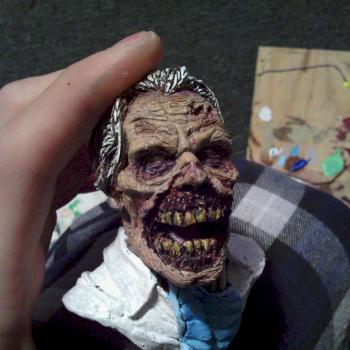 zombie doctor mini bust WIP by Madden