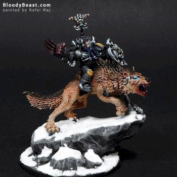Space Wolves Wolf Lord on Thunderwolf by BloodyBeast.com