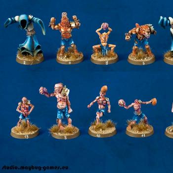 Blood Bowl Necromantic Team by MaybugM