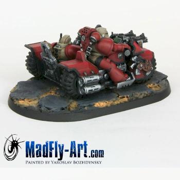 Blood Angels Attack Bike Squadron 2 by MadFlyArtStudio