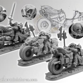SF Angel Knights Motorcycles set by Scibor