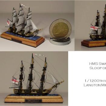1/1200th HMS Swallow by Comte de Foix