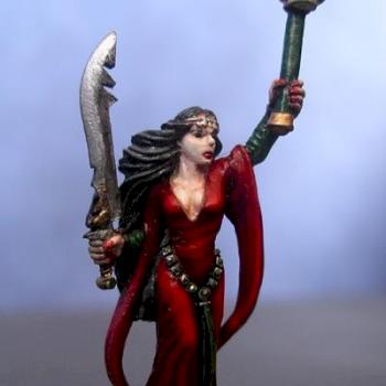 Dark Elf Sorceress by Black Fox