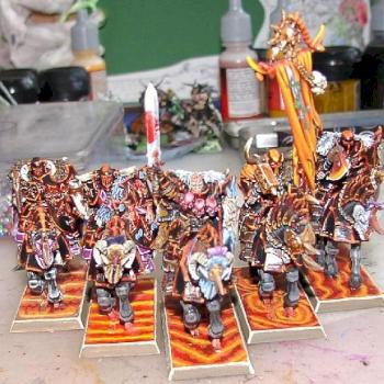 My Undevided Chaosknights of the Order of Fire by Gorthaur26