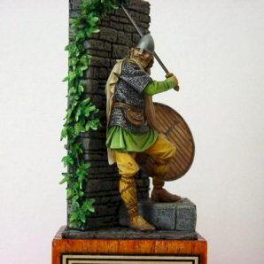 Guerrier viking IX - X siècle de face by Antoine