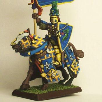 Bretonnian Grail Knight Unit Standard Bearer - Front by longbow
