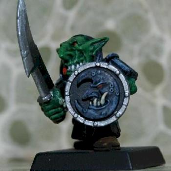 WHFB Nachtgoblin-Regimentsboss by anguiz