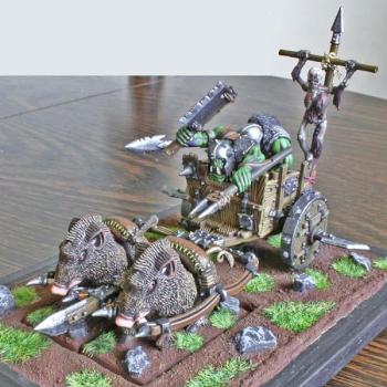 Orc boar chariot by ortvar