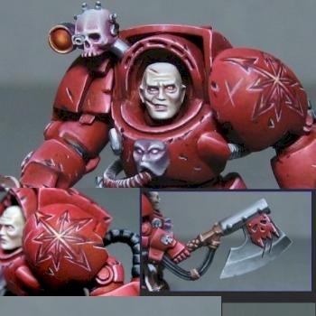 Chaos terminator marine by Routaporsas