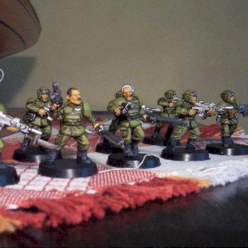 Cadian Shock Troop Squad by Typhus