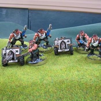 Imperial Guard Lascannon teams by poisondewelltk14