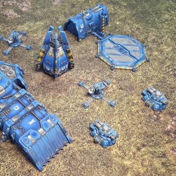 Space Marines Ultramarines Outpost by Dron511
