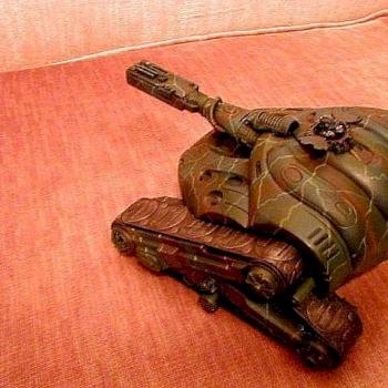 Space Marine Tank (Conversion) Rear view by moonwhim