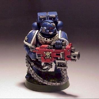 Ultramarines Heavy Bolter Devastator by SolidSnake