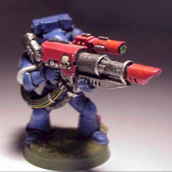 Ultramarines Lascannon Devastator by SolidSnake