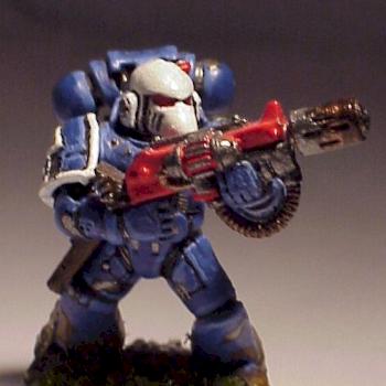 Ultramarines Melta Gunner by SolidSnake